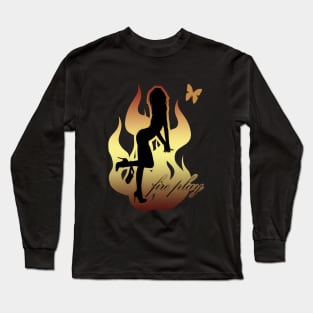 Fire Play - Burning Man Long Sleeve T-Shirt